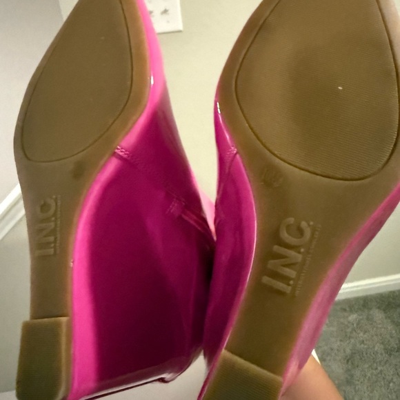 INC Womens Pink Comfort Hidden Heel Azah Pointed Toe Wedge Zip-Up Booties 10 M - Picture 9 of 9